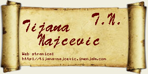 Tijana Najčević vizit kartica